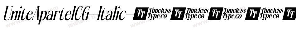 UniteAparteICG-Italic字体转换