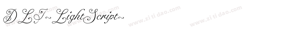 DLI-LightScript字体转换
