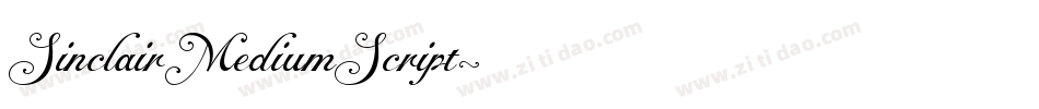 SinclairMediumScript字体转换
