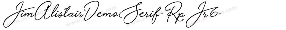 JimAlistairDemoSerif-RpJr6字体转换