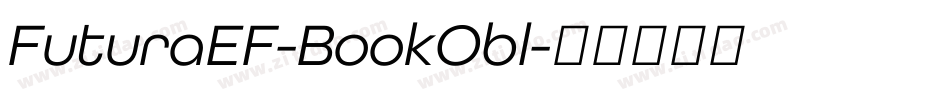 FuturaEF-BookObl字体转换
