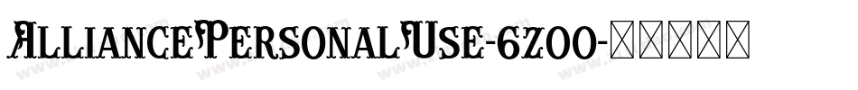 AlliancePersonalUse-6z0o字体转换