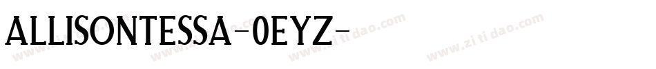 AllisonTessa-0eYz字体转换