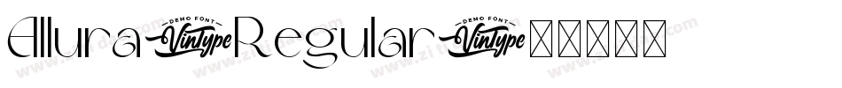 Allura-Regular字体转换