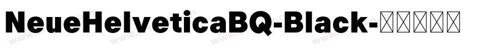NeueHelveticaBQ-Black字体转换