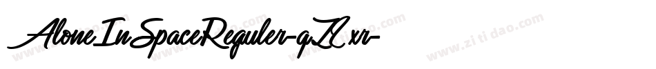AloneInSpaceReguler-qZ2xr字体转换