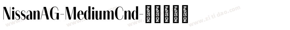 NissanAG-MediumCnd字体转换