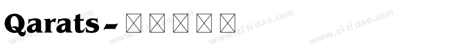 Qarats字体转换