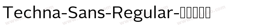 Techna-Sans-Regular字体转换