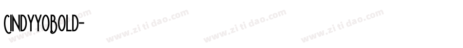 CindyyoBold字体转换
