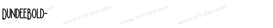 DundeeBold字体转换