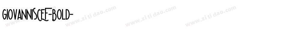 GiovanniSCEF-Bold字体转换