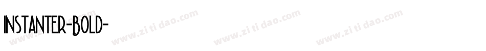 Instanter-Bold字体转换