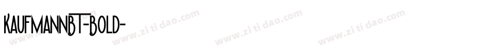 KaufmannBT-Bold字体转换