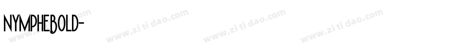 NympheBold字体转换
