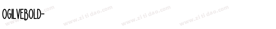 OgilveBold字体转换