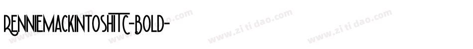 RennieMackintoshITC-Bold字体转换