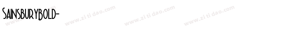 SainsburyBold字体转换