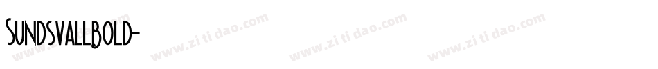 SundsvallBold字体转换