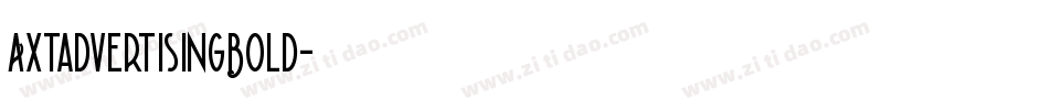 AxtadvertisingBold字体转换