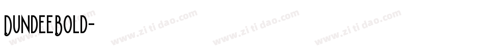 DundeeBold字体转换
