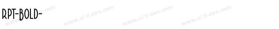rpt-Bold字体转换