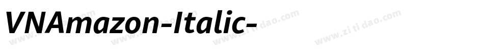 VNAmazon-Italic字体转换