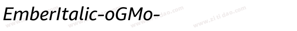 EmberItalic-oGMo字体转换