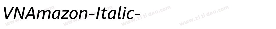 VNAmazon-Italic字体转换