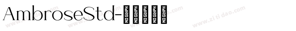 AmbroseStd字体转换