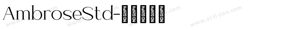 AmbroseStd字体转换