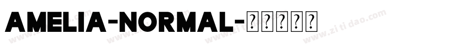 Amelia-Normal字体转换