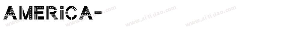 America字体转换