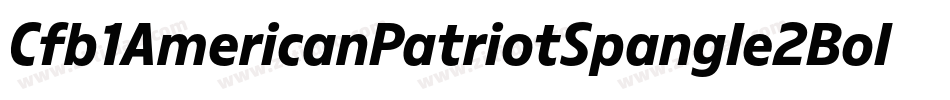 Cfb1AmericanPatriotSpangle2BoldItalic-AjG2字体转换