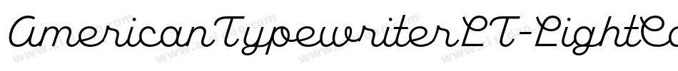 AmericanTypewriterLT-LightCondA字体转换