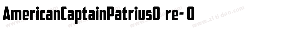 AmericanCaptainPatrius02Fre-G06G字体转换