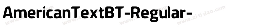 AmericanTextBT-Regular字体转换
