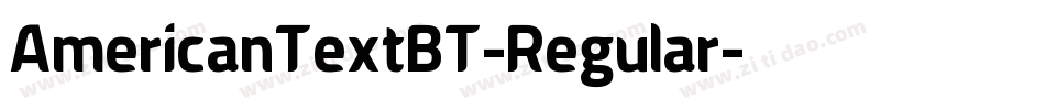 AmericanTextBT-Regular字体转换