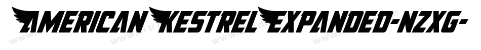 AmericanKestrelExpanded-nzxg字体转换