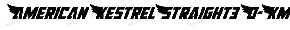 AmericanKestrelStraight3D-KmBy字体转换