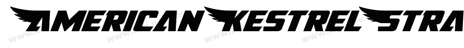 AmericanKestrelStraight3D-KmBy字体转换