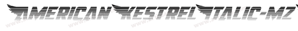AmericanKestrelItalic-mzWm字体转换