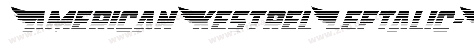 AmericanKestrelLeftalic-MPYJ字体转换