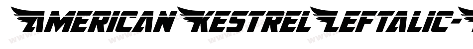 AmericanKestrelLeftalic-MPYJ字体转换