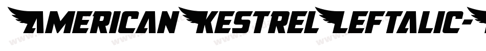 AmericanKestrelLeftalic-MPYJ字体转换