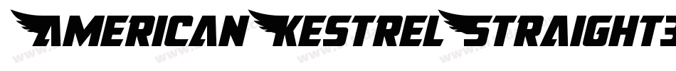 AmericanKestrelStraight3D-KmBy字体转换