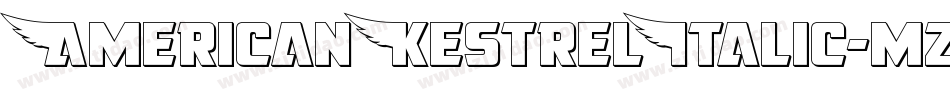 AmericanKestrelItalic-mzWm字体转换