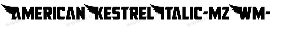 AmericanKestrelItalic-mzWm字体转换
