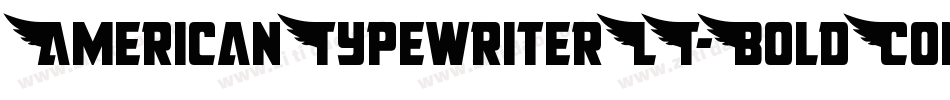 AmericanTypewriterLT-BoldCond字体转换