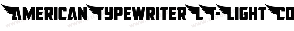 AmericanTypewriterLT-LightCond字体转换